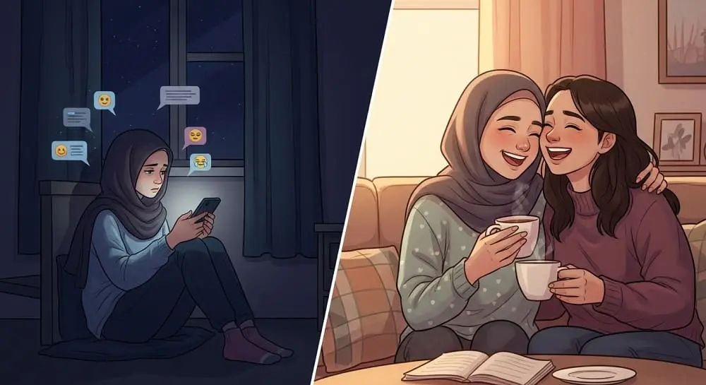 interaksi virtual beda dengan kehadiran nyata