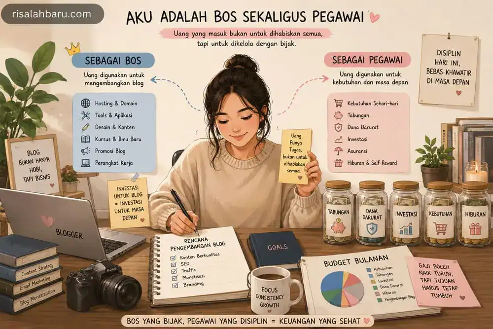 blogger sebagai bos sekaligus pegawai