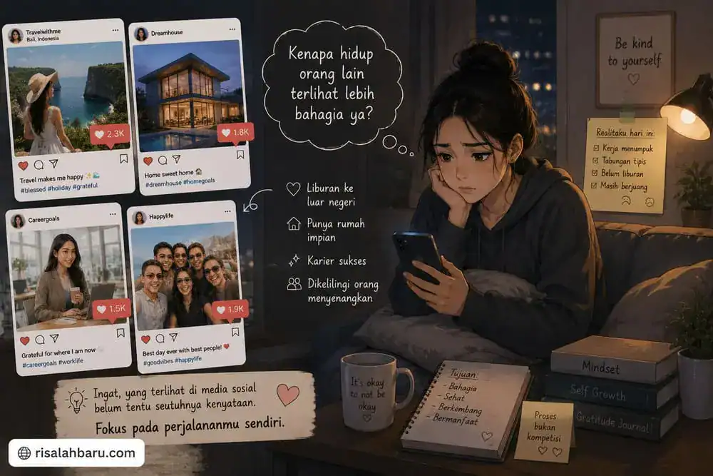 kehidupan orang lain lebih bahagia daripada kita